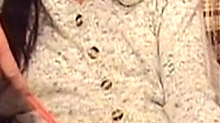 Mature Brunette MILF Takes Deep Anal While Caned