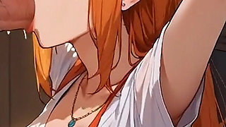 Anime Ai My Wife Seduces Me in the Kitchen with a Deep Throat, and Swallows My Semen for Dessert
