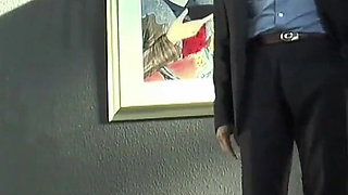 Bombshell secretary MILF enjoying in anal bang