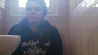 Watcher on Toilet