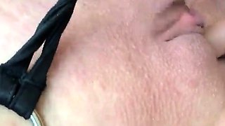 Fetish plumper in lingerie shaking her big ass in pov scene