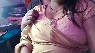 Hot desi sexy big boobs wife and village boyfriend romance in the secret room.