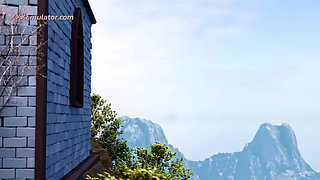 Lady Dimitrescu Dominated a Slave and gets an Accidentaly Facial Cumshot (Sex Anime 3D)