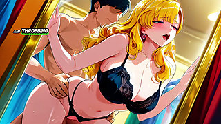Married French Blonde MILF Seduced in Fitting Room - Ai Animation