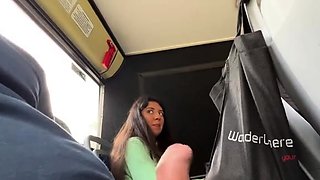 A stranger jerked off and sucked my dick in a public bus