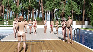 My Dorm 168 - Topless Pool Meeting