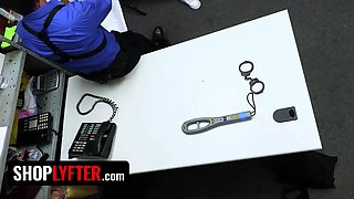 Shoplyfter - kinky hoe penelope forest disrobed and fucked by the perv security officer