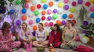 DaringSex Readhead and Blonde Teen Lesbian Shower