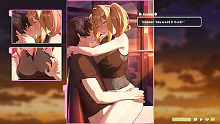 Hentai Game - Summer Clover - Ferris Wheel Sex - Fucking the Blonde on the Ferris Wheel
