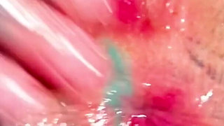 Solo Tattoo Girl Anal Masturbation - Self Assfuck