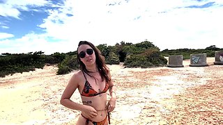 PornVlog - outdoor sex on a Brazilian beach - Amateur