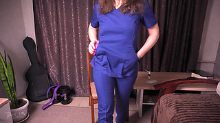 Shameless Nurse Teases Patient with Her Nice Ass