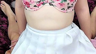 Czech amateur blowjob and fucking POV in public