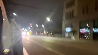 Walking Around Nude Fucking My Pussy with Vibrator in a Parking Lot