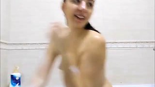 Brunette live from her bathroom: Babe, Xhamster  Webcam Porn
