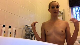 Blonde emo amateur solo masturbation