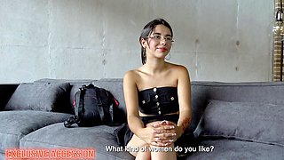 This LATINA TEEN had her first ORGASM