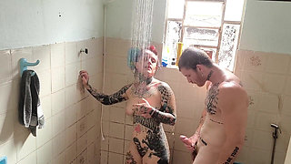 Fucking the Ass in the Shower