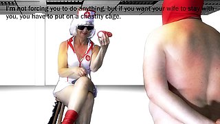 Harassment, femdom chastity, chastity husband