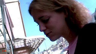 Young french blonde with small tits Axelle Laroche good fucking