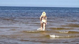 Hot MILF on a Nude Beach.i'm Watching Her.