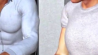 Beauty Leader Threesome Her Co-worker (p1) - 3D Animation Hentai