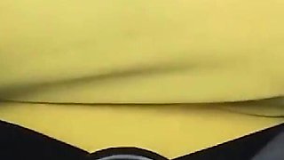 Huge Tits Driving Topless