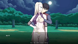 Sultry anime babe Hinata in steamy cartoon sex scenes