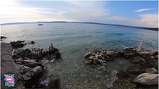 Nudist Teen 18+ Gets Filled With In Public At The Beach - Real