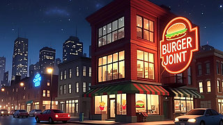 Valentine's Day. Cartoon in Which a Wife Is Fucked in a Public Toilet