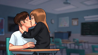 I kiss my Petite French Teacher in class in Summertime sagaI kiss my Petite French Teacher in class in Summertime sagaI kiss my