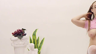 Bts - Jackie Hoff Slips Into a Slutty Look for Her Shoot