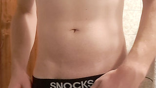 18-year-old boy masturbating in the bathroom