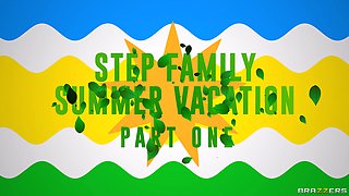 Step Family Summer Vacation: Part 1 With Cherie Deville, Damon Dice, Quinton James - Brazzers