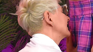 Amazing Handjob for Sissy and Amazing Funny Cumming