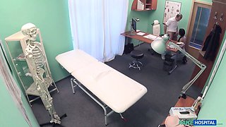 Faux hospital - physician love fucking a hot russian in his office
