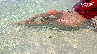 910 in Pantyhose Under Water