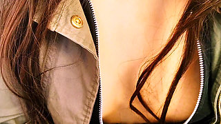 UNINHIBITED YOUNG WOMAN shows herself in PUBLIC and ENDS UP GIVING ME HER WET PANTIES