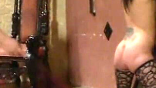 Humiliating pussy fingering threesome