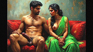 Maya indian college girl gives blowjob to her professor in college bathroom