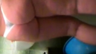 stepmom's muscular ass in a thong (voyeur)