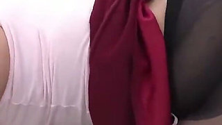 Neighbor's Curvy Black Pantyhose - Her Sheer Panty Flash Leads to Ripped Tights and Deep Sex - Cut3
