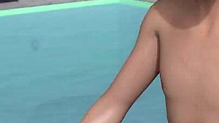 Away From Home Part 34 Sex by the Pool by Loveskysan69