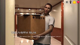 Step Sister Fun with Delivery Boy