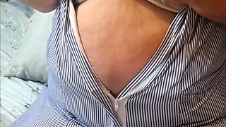 Naughty Nurse Julie - Bra Reveal & Teasing Huge Tits