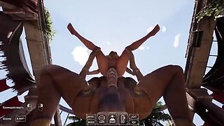 Lara Croft Tight Ass Anal Fuck - Huge Cock 3D Hentai Game Animation Gangbang with 1000 Spectators