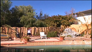 Tia Tanaka Naked Pool and Living Room Pee