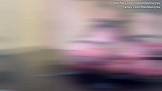 Cockboard cock crush shoejob & footjob with twice the cum