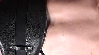 Slutty Sub Gets Spitroasted by 2 Hot Lesbians
