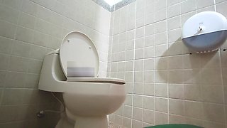 Amateur Camera in Public Toilet in Shopping Mall in Madrid